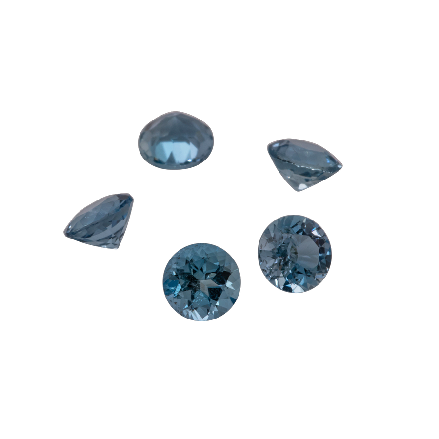 Aquamarin - AAA, rund, 2,75x2,75 mm, 0,06-0,07 ct, Nr. A99018