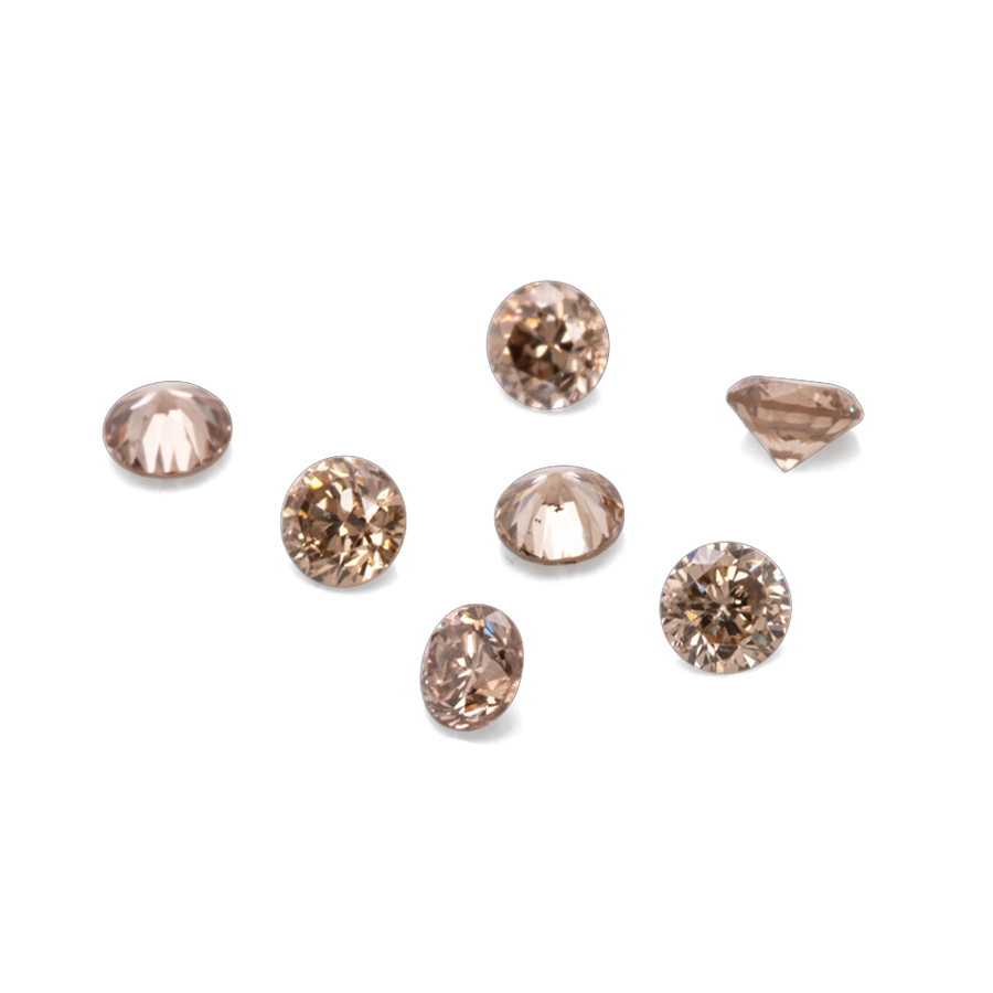 Diamant - braun, rund, 1.7x1.7 mm, 0.02 ct, Nr. D11045