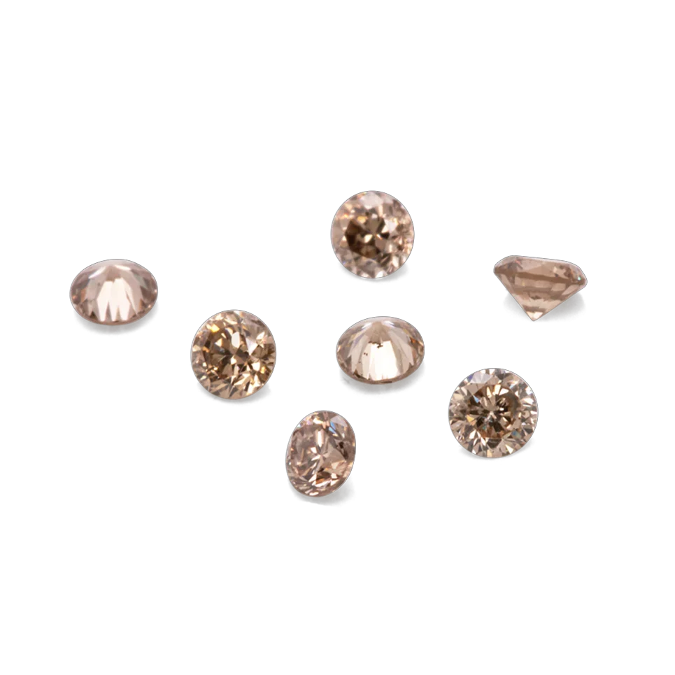 Diamant - braun, rund, 1.8x1.8 mm, 0.02 ct, Nr. DT9001