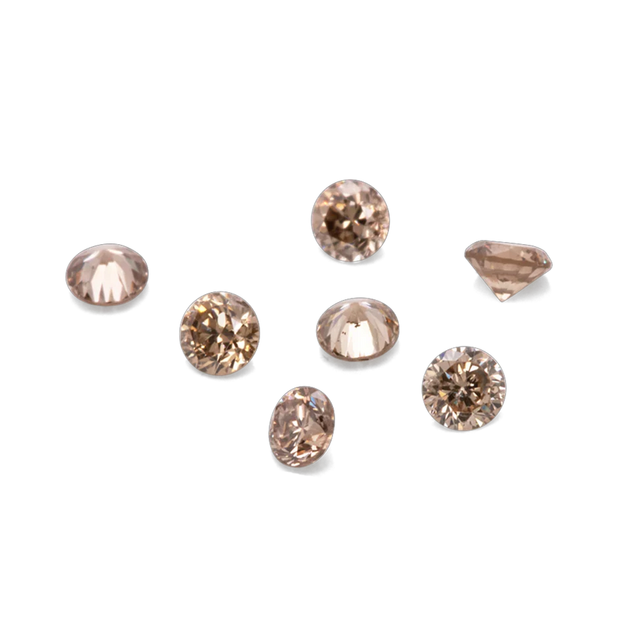 Diamant - braun, rund, 1.8x1.8 mm, 0.02 ct, Nr. DT9001