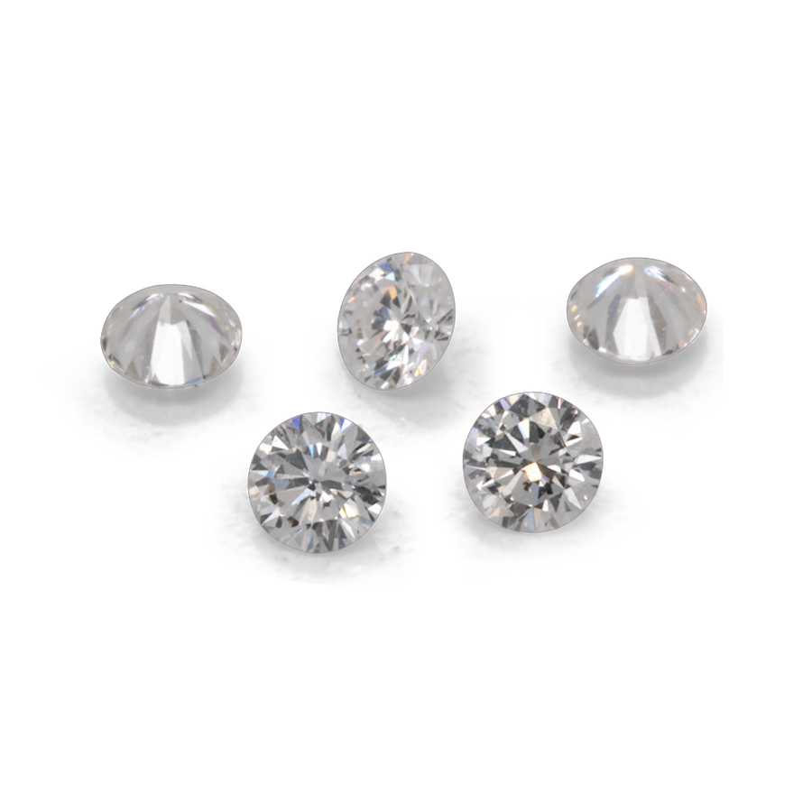 Diamant - fein weiß, rund, 2x2 mm, 0.032 ct, Nr. D30001