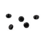 Diamant - schwarz, nicht transparent, rund, 1,3mm, ca. 0,01 ct, Nr. D11057