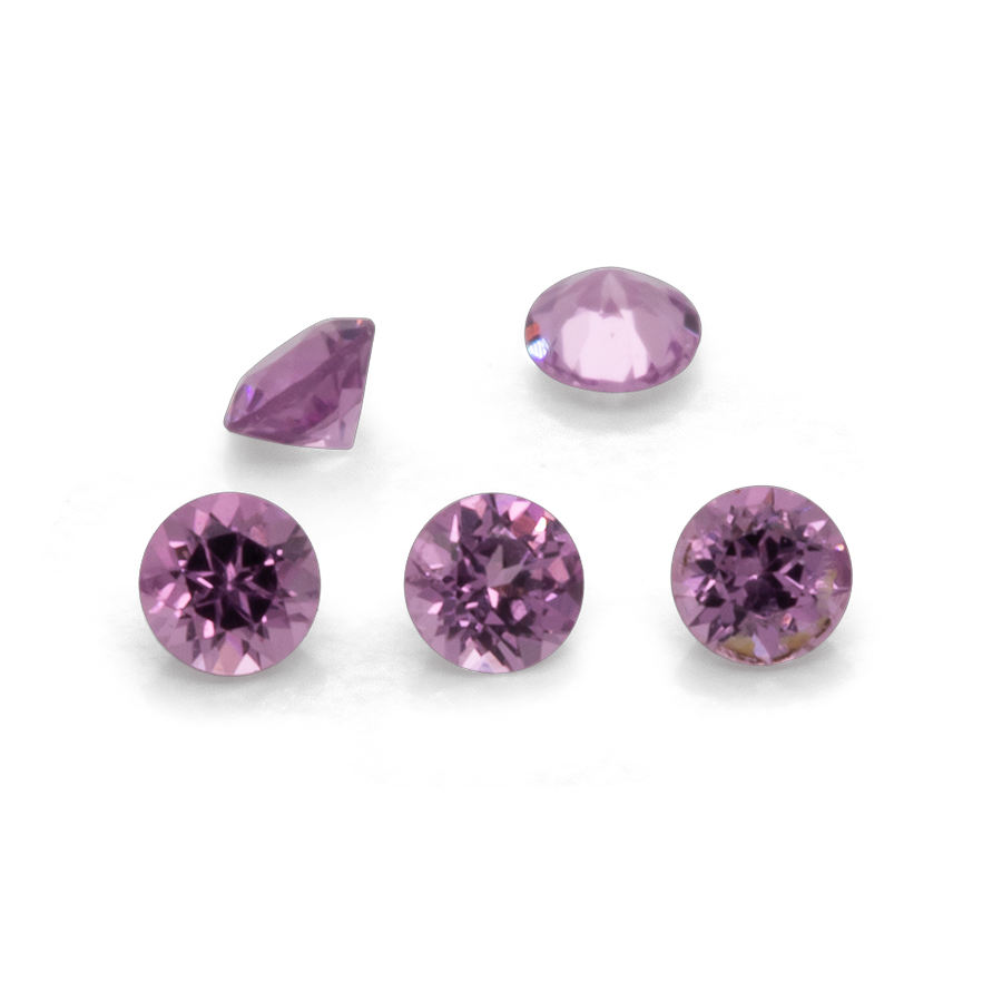Royal Purple Garnet - lila, rund, 1,5x1,5 mm, 0,01-0,02 ct, Nr. RP59001