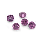 Royal Purple Garnet - purple, round, 2x2 mm, 0.03-0.04 ct, No. RP61001