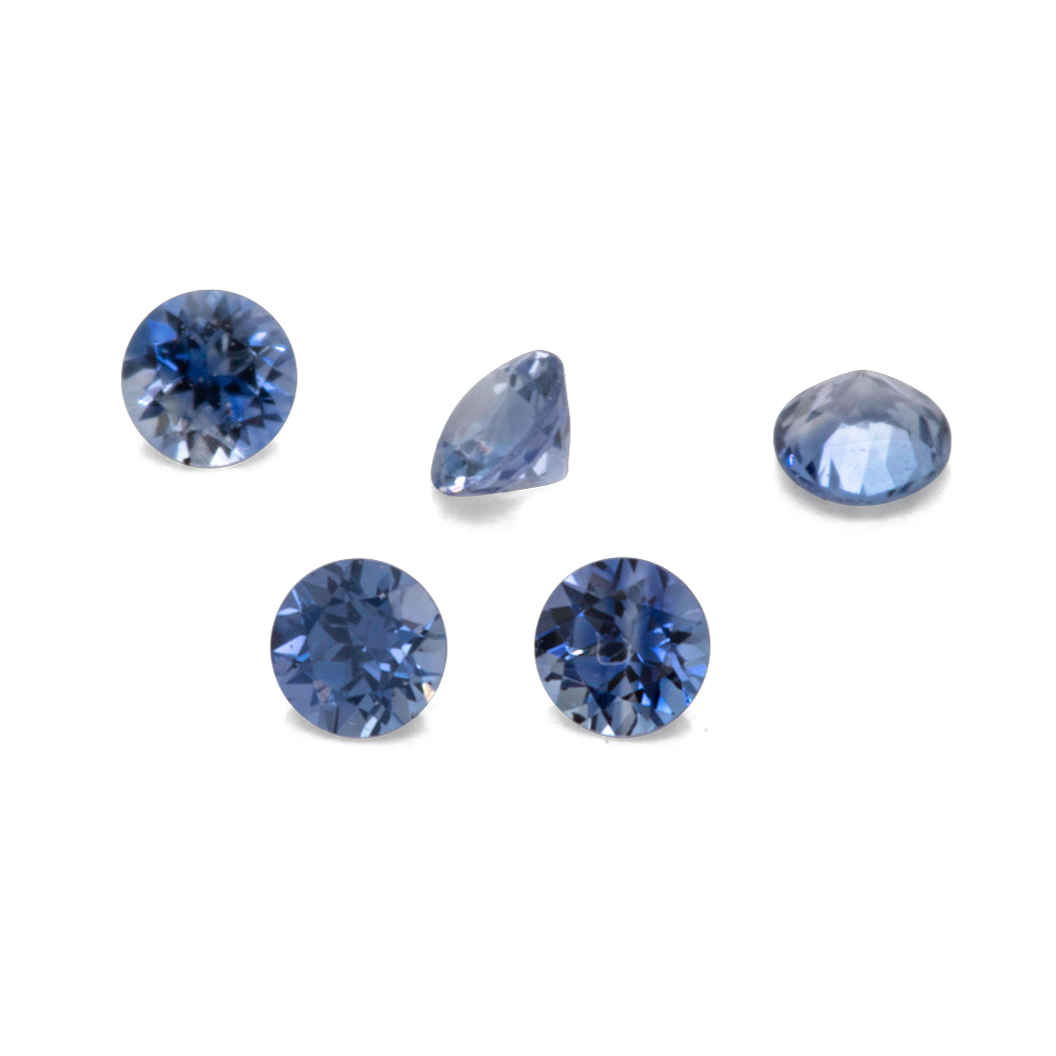 Sapphire - blue, round, 1.5x1.5 mm, 0.016 ct, No. XSR11144