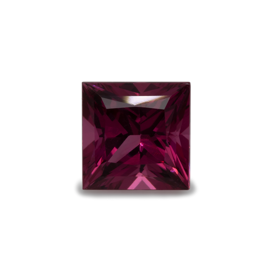 Rhodolith - rot/lila, rechteck, 6x6 mm, 1,30 ct, Nr. RD15001
