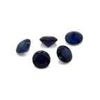 Sapphire - blue, round, 3x3 mm, 0.11-0.14 ct, No. XSR11232