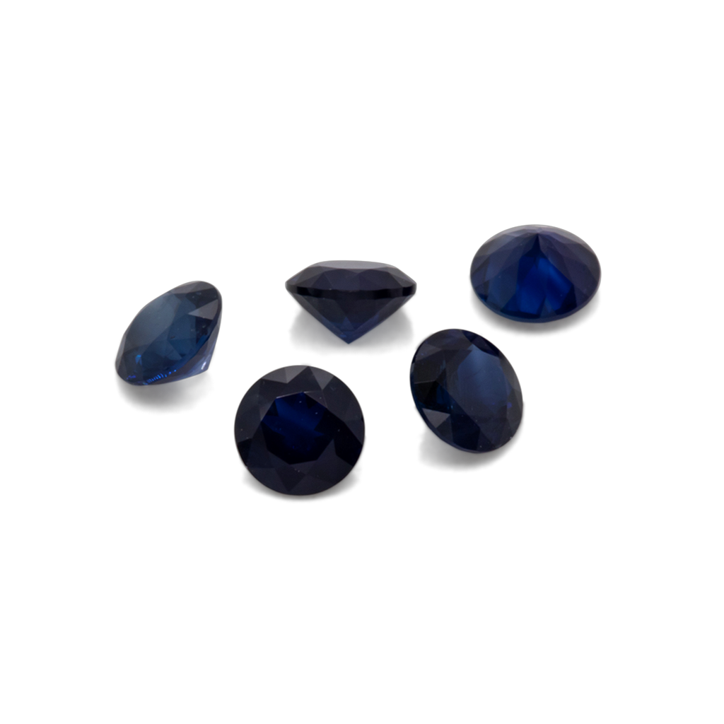 Sapphire - blue, round, 3x3 mm, 0.11-0.14 ct, No. XSR11232