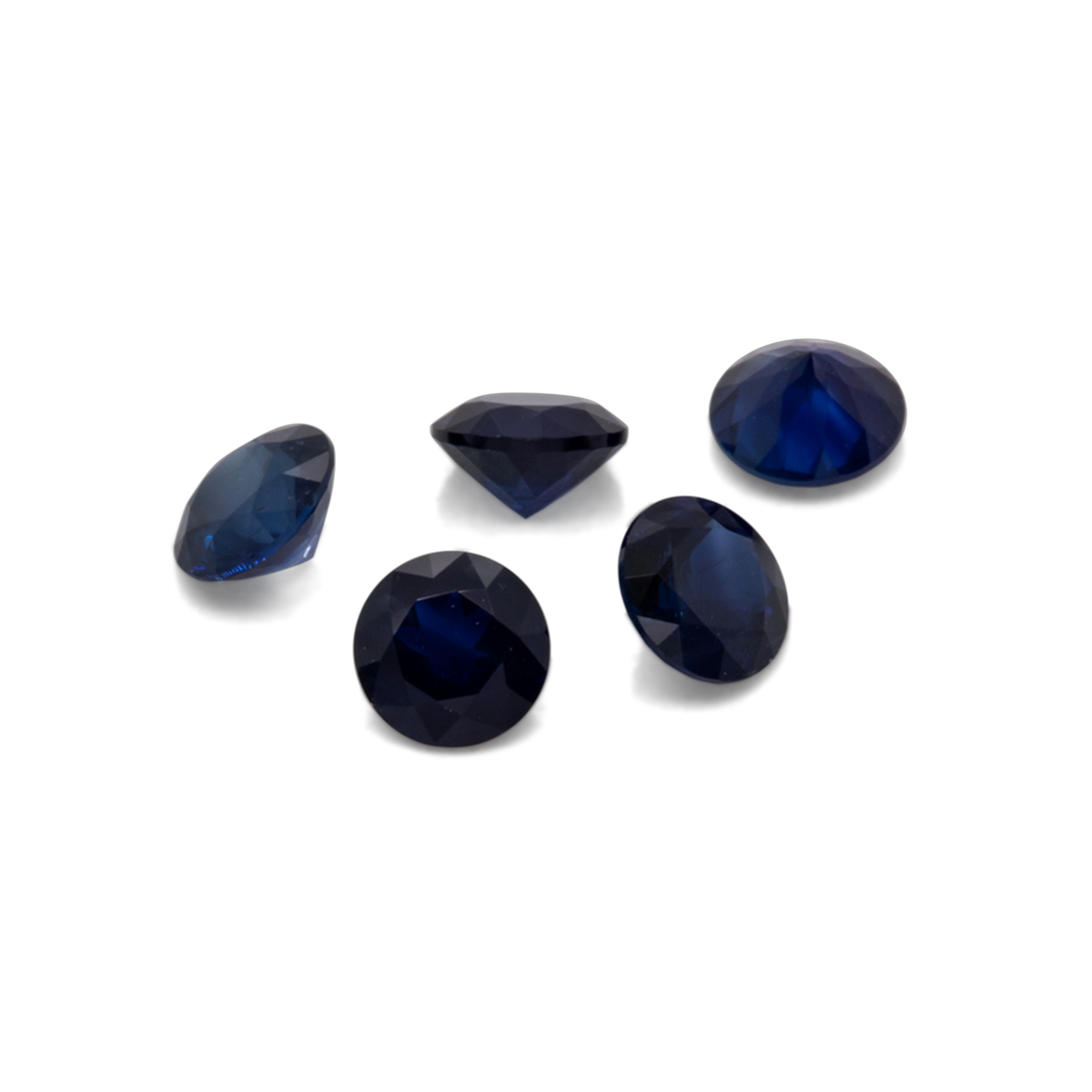 Sapphire - blue, round, 3x3 mm, 0.11-0.14 ct, No. XSR11232