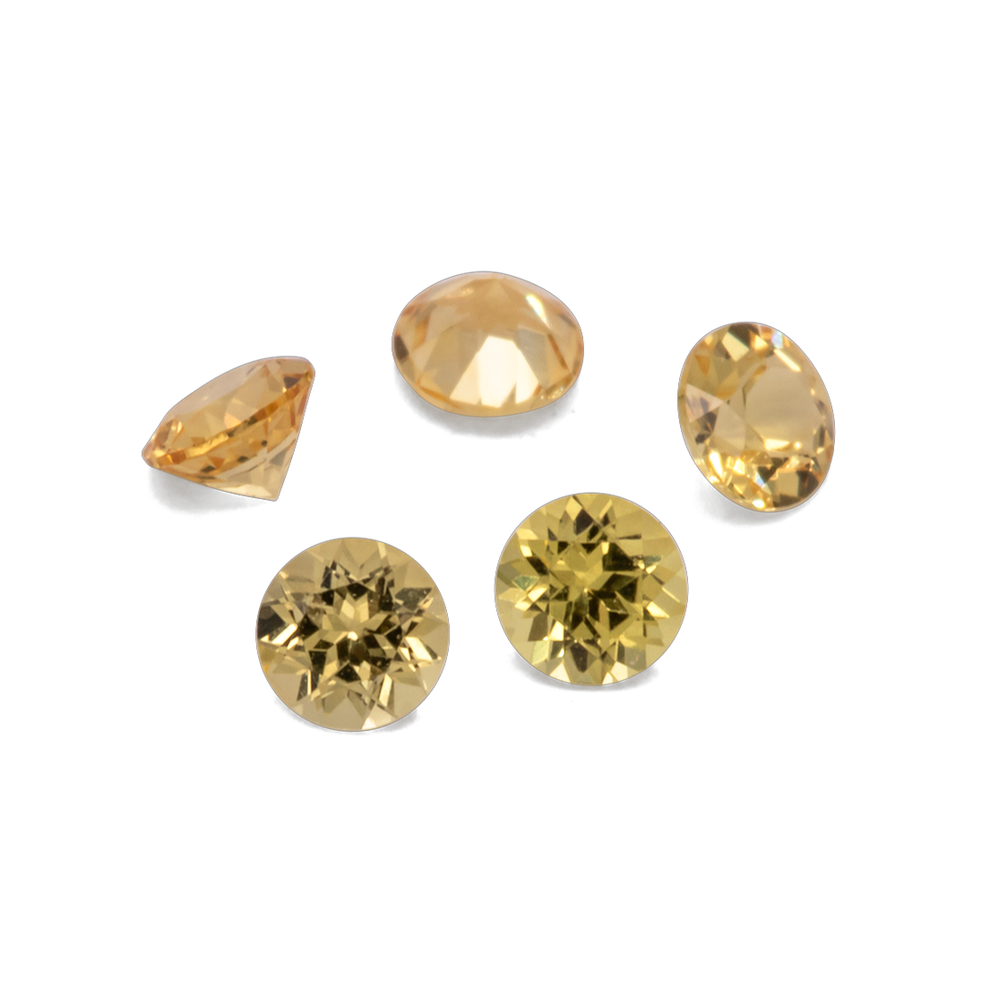Sapphire - yellow, round, 2x2 mm, 0.04 ct, No. XSR11178