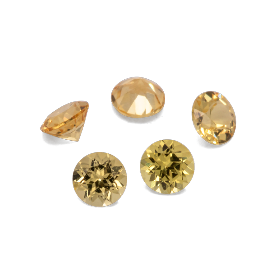 Saphir - gelb, rund, 2x2 mm, 0.04 ct, Nr. XSR11178