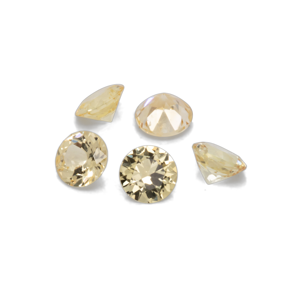 Saphir - gelb, rund, 3x3 mm, 0.11-0.15 ct, Nr. XSR11230