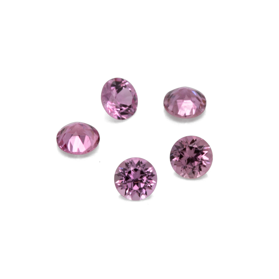 Saphir -  lila&rosa, rund, 1.5x1.5 mm, 0.016 ct, Nr. XSR11136