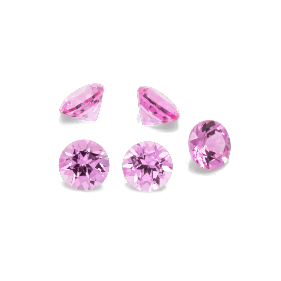 Saphir - lila & rosa, rund, 2x2 mm, 0.04 ct, Nr. XSR11129