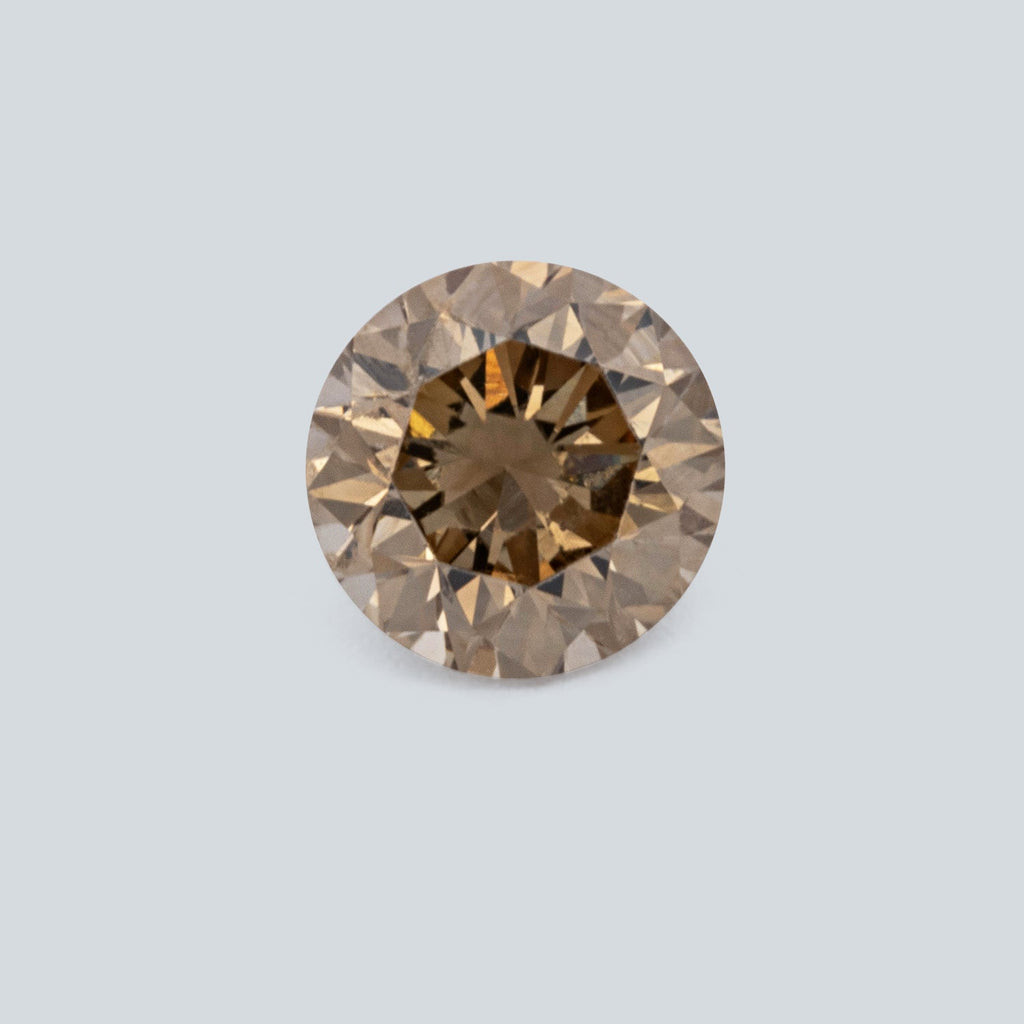 Diamant - champagner, rund, 2.5x2.5 mm, 0.06 ct, Nr. D11109