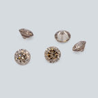 Diamant - champagner, rund, 1.3x1.3 mm, 0.0095 ct, Nr. D11097