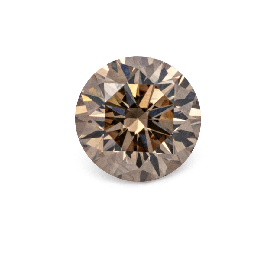 Diamant - champagner, rund, 4x4 mm, 0.25 ct, Nr. D11116
