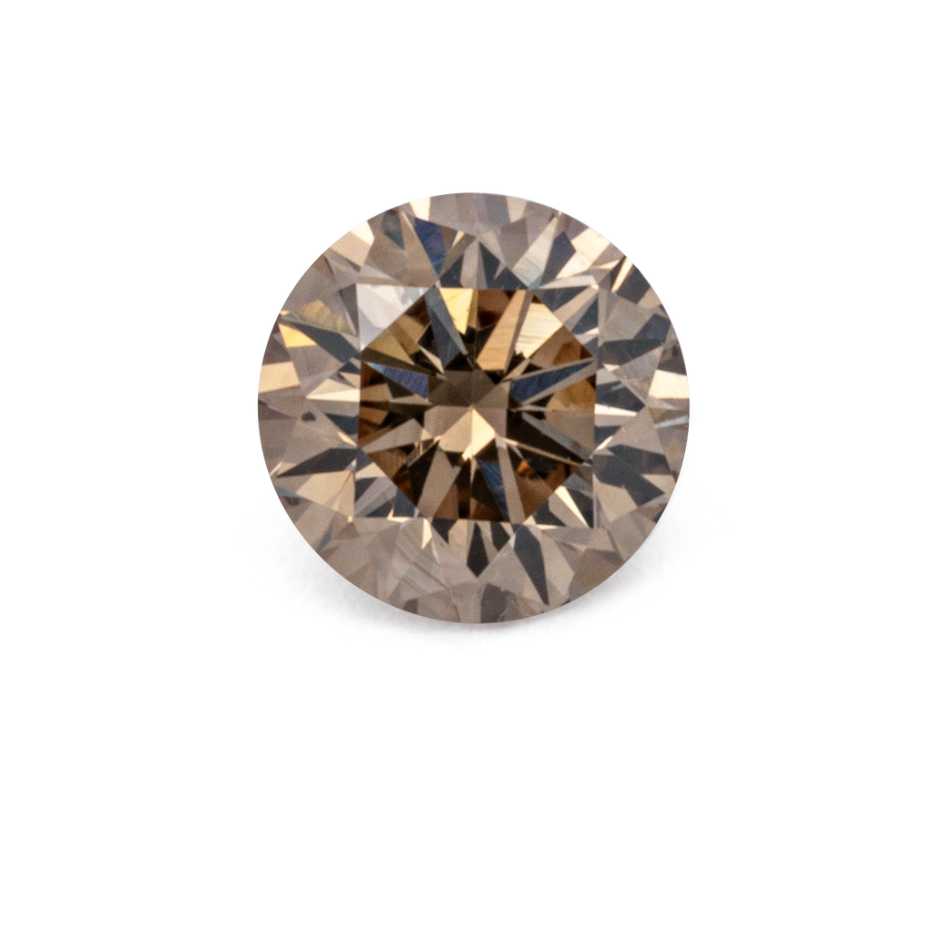 Diamant - champagner, rund, 3x3 mm, 0.105 ct, Nr. D11114