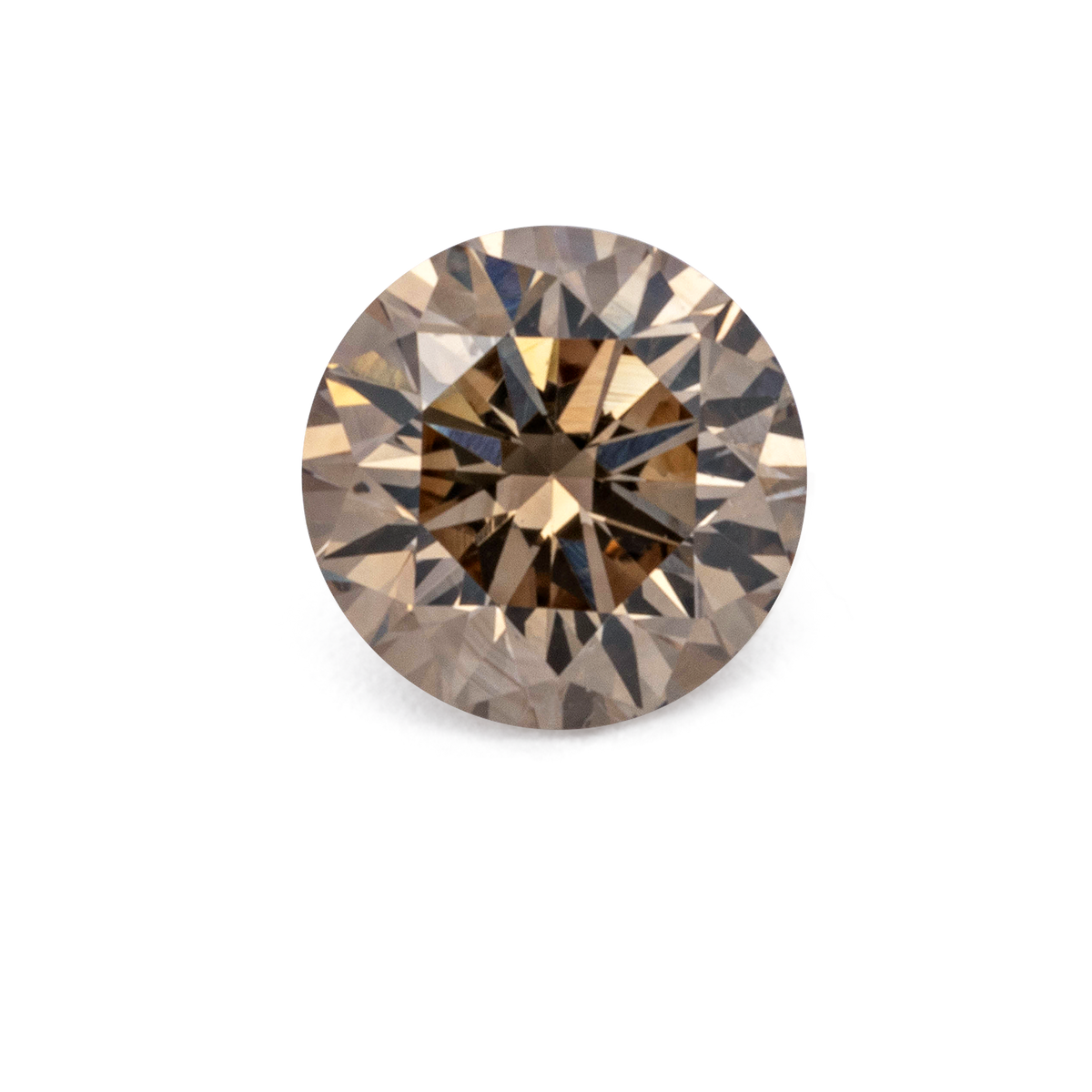 Diamant - champagner, rund, 3x3 mm, 0.105 ct, Nr. D11114