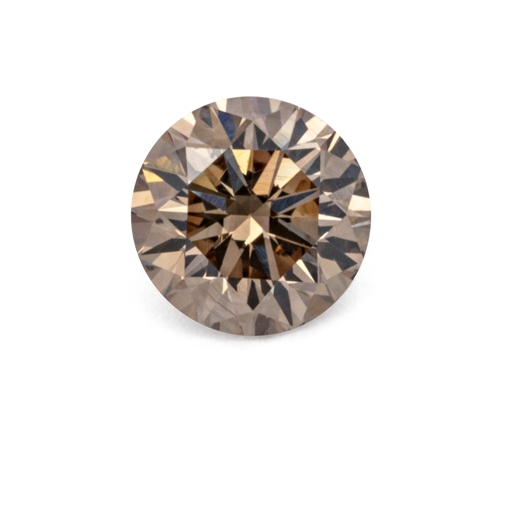 Diamant - champagner, rund, 4.4x4.39 mm, 0.3 ct, Nr. D11117
