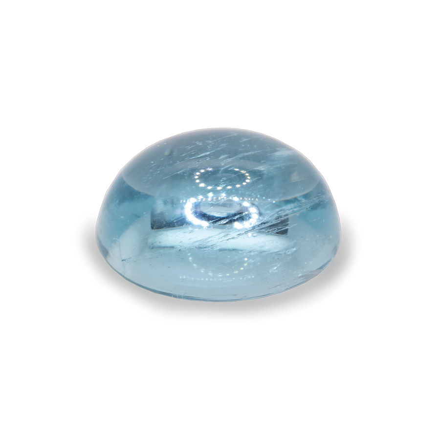 Aquamarine - AA, oval, 14x11.75mm, 8.53 ct, No. A64002