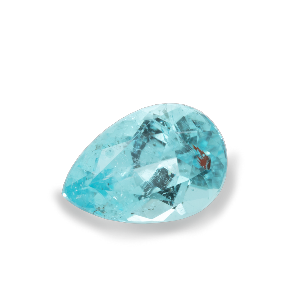 Paraiba Turmalin - blau, birnform, 6x4,1 mm, 0,43 ct, Nr. PT12001