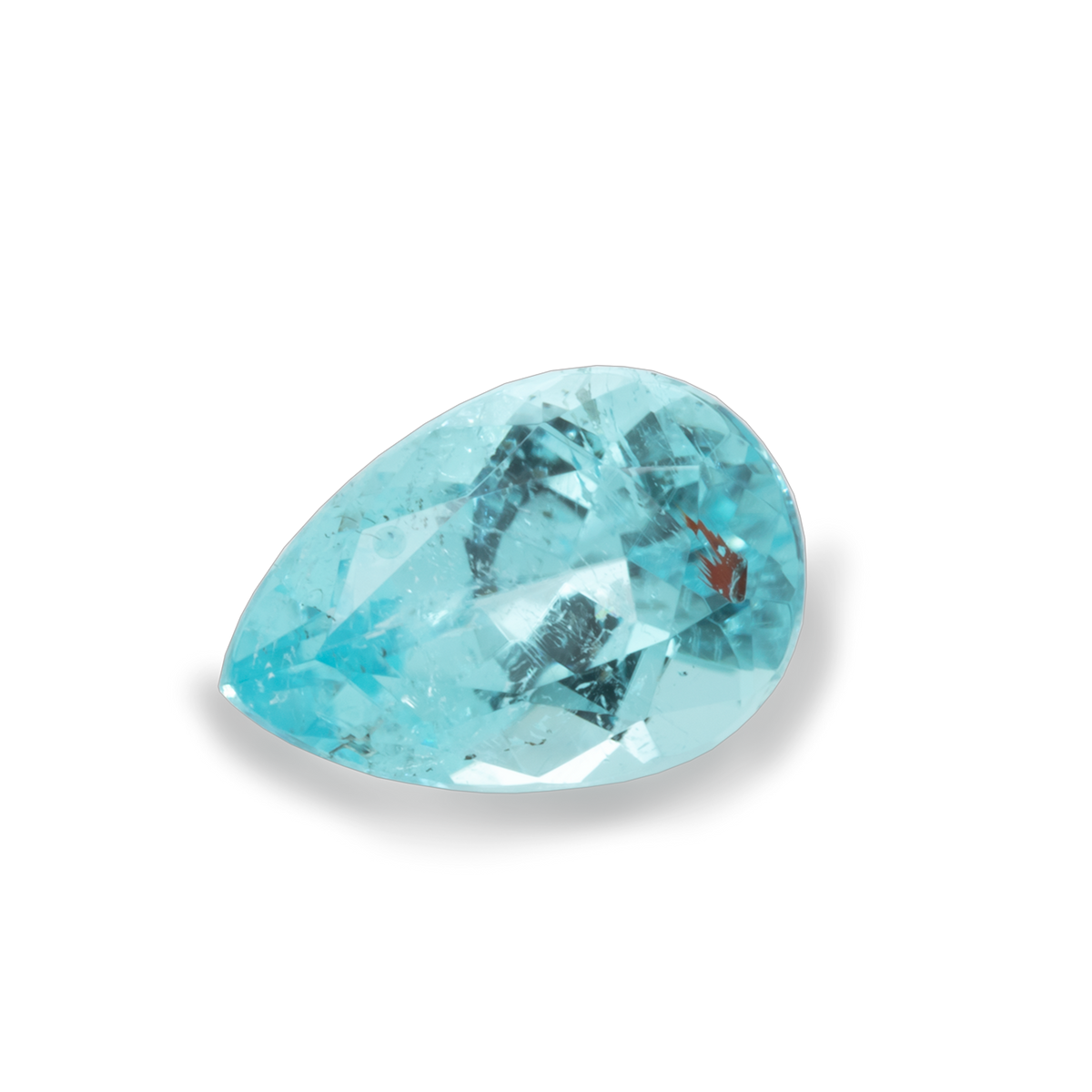 Paraiba Turmalin - blau, birnform, 6x4,1 mm, 0,43 ct, Nr. PT12001