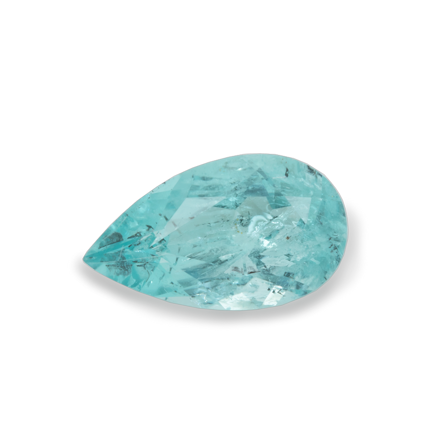 Paraiba Tourmaline - blue/green, pear, 7x4 mm, 0.44 ct, No. PT18001