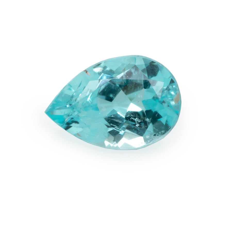 Paraiba Turmalin - blau&grün, birnform, 6x4.2 mm, 0.38 ct, Nr. PT90001