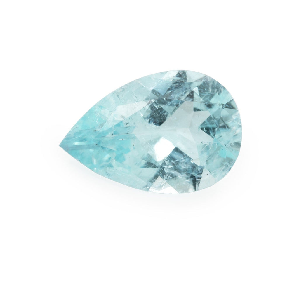 Paraiba Turmalin - blau/grün, birnform, 9x6 mm, 0,99 ct, Nr. PT70001
