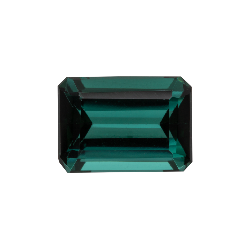 Tourmaline - blue/green, octagon, 7x5 mm, 0.91 - 1.01 ct, No. TR72001