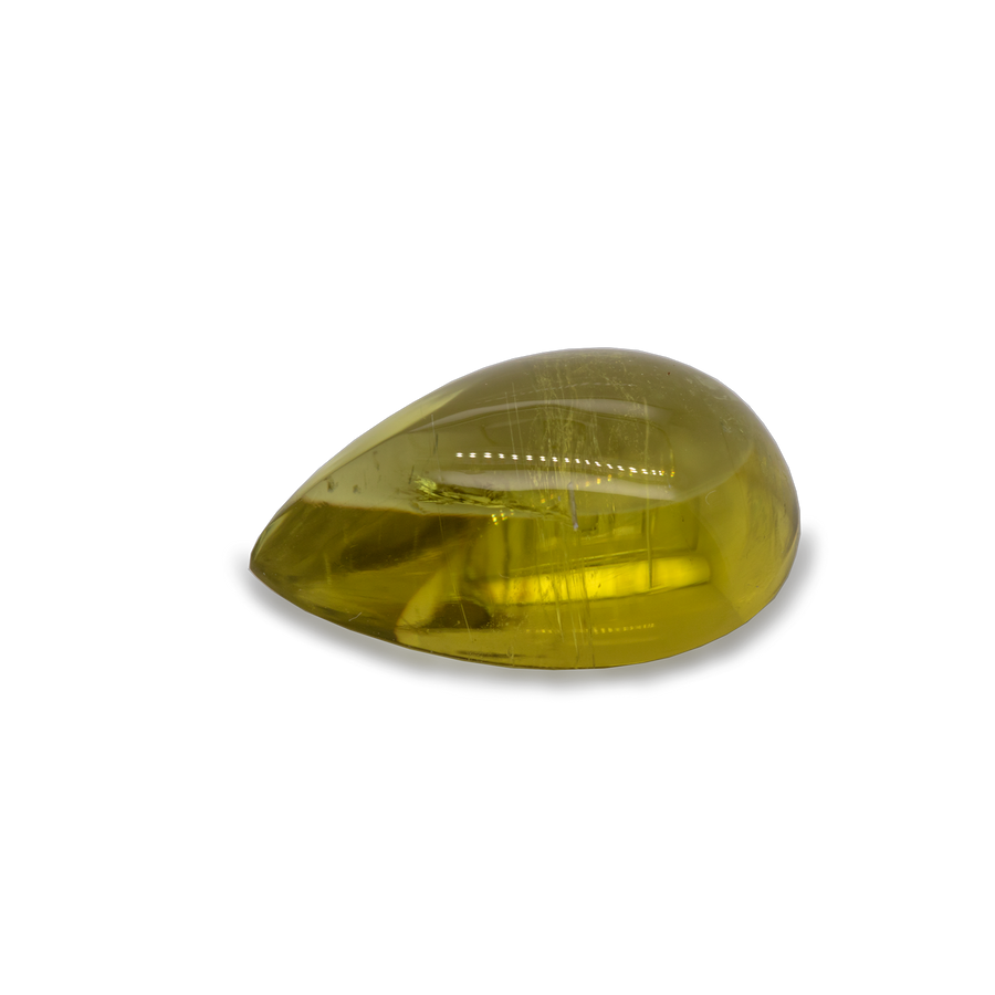 Turmalin - gelb, birnform, 14x9 mm, 5,60 ct, Nr. TR95001