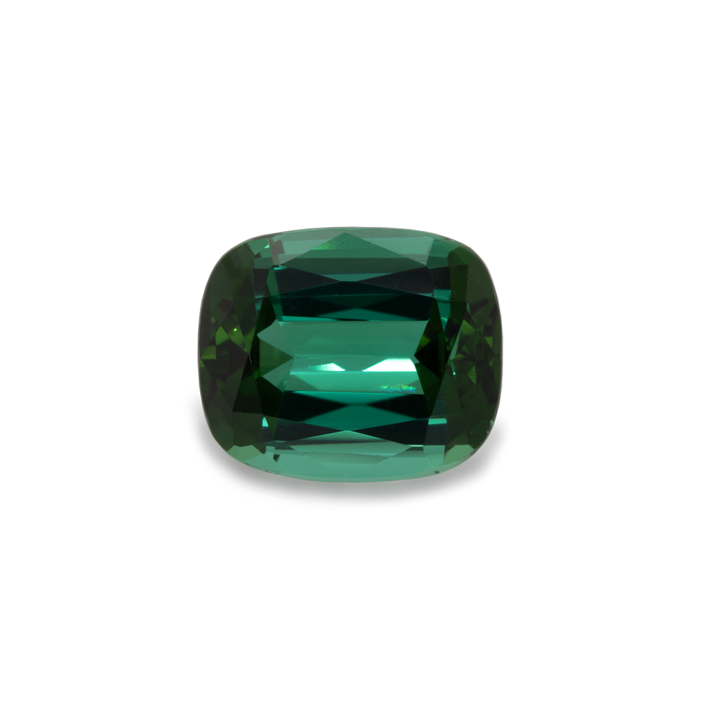 Tourmaline - green, cushion, 12x10 mm, 6.22 ct, No. TR93001