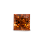 Mandarin Garnet - orange, rectangle, 8x8 mm, 3.79 ct, No. MG13003