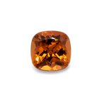 Mandarin Garnet - orange, cushion, 9x9 mm, 4.36 ct, No. MG12002