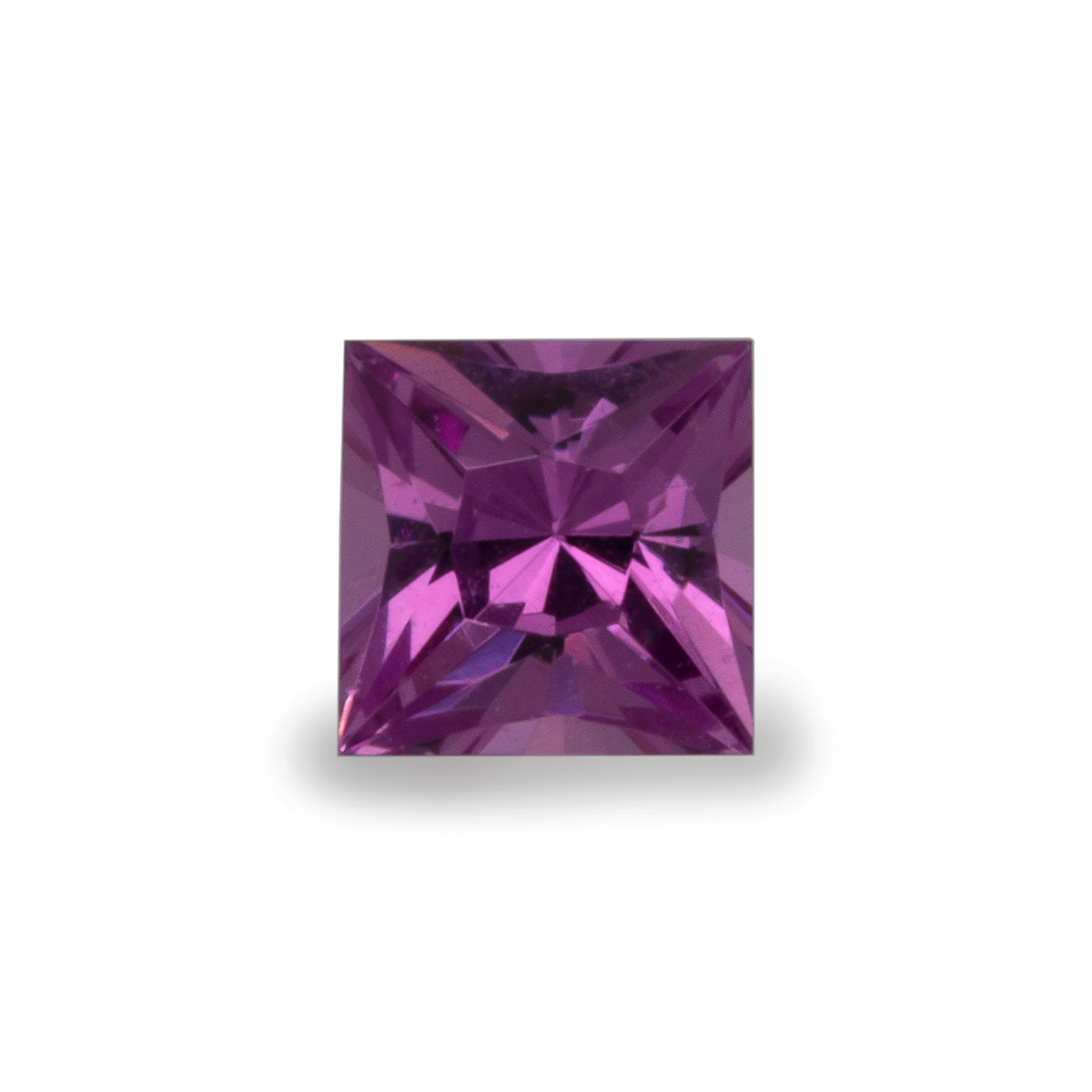 Royal Purple Garnet - purple, rectangle, 2.5x2.5 mm,  0.07-0.11 ct, No. RP26001