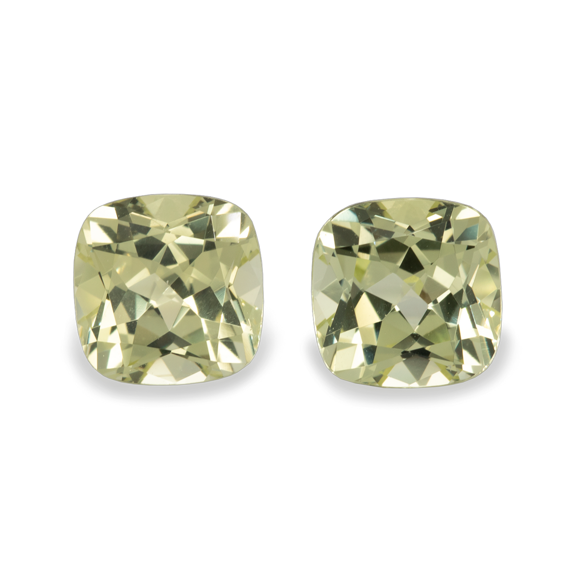 Chrysoberyll Paar - gelb, antik, 6,5x6,5 mm, 4,59 ct, Nr. CHB15001