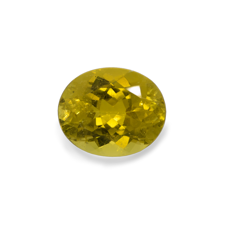 Turmalin - gelb, oval, 11,5x9,5mm, 4,38 ct, Nr. TR10401