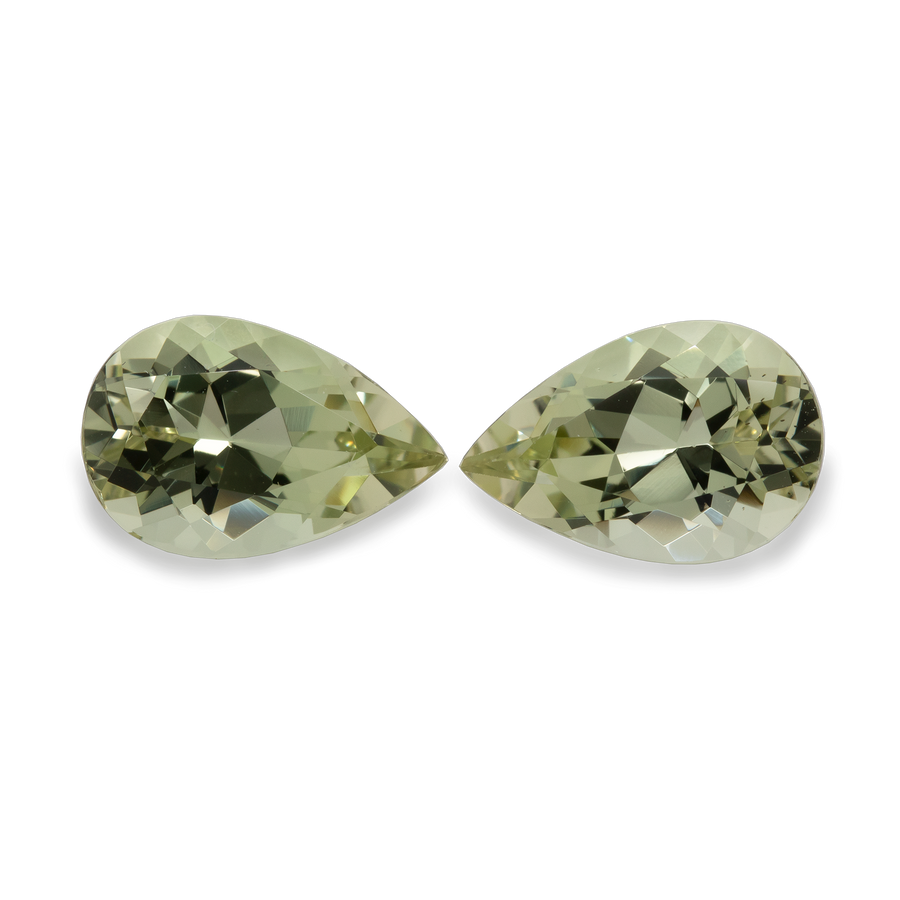 Beryll Paar - gelb, birnform,12,2x8,1 mm, 5,56 ct, Nr. BY90097