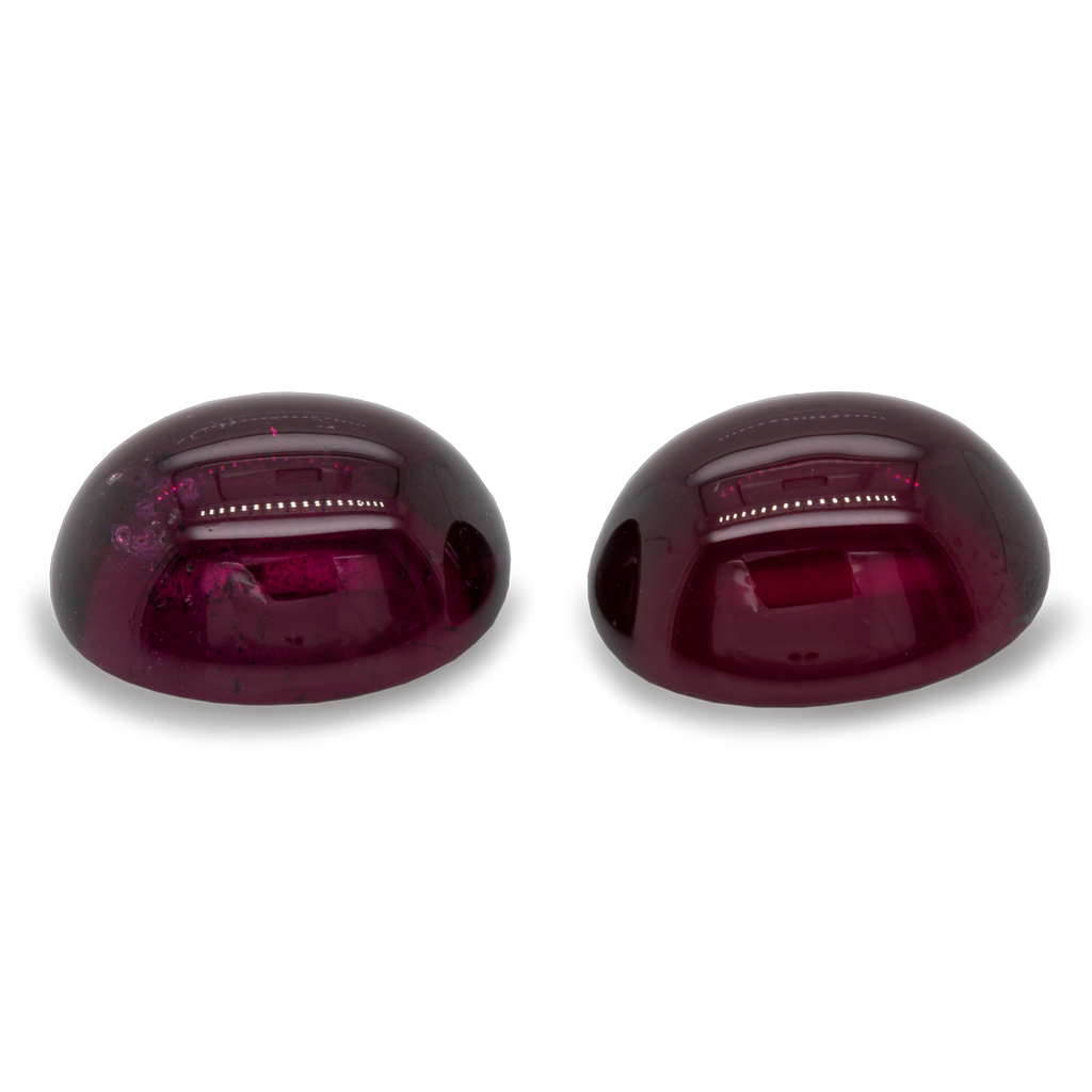 Royal Purple Garnet Paar - lila, oval, 12x10 mm, 14,26 ct, Nr. RP80001