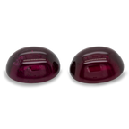 Royal Purple Garnet Paar - lila, oval, 12x10 mm, 14,26 ct, Nr. RP80001