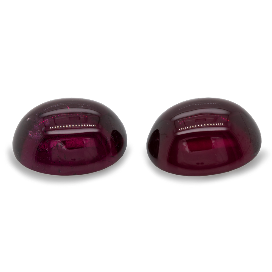 Royal Purple Garnet Pair - purple, oval, 12x10 mm, 14.26 ct, No. RP80001
