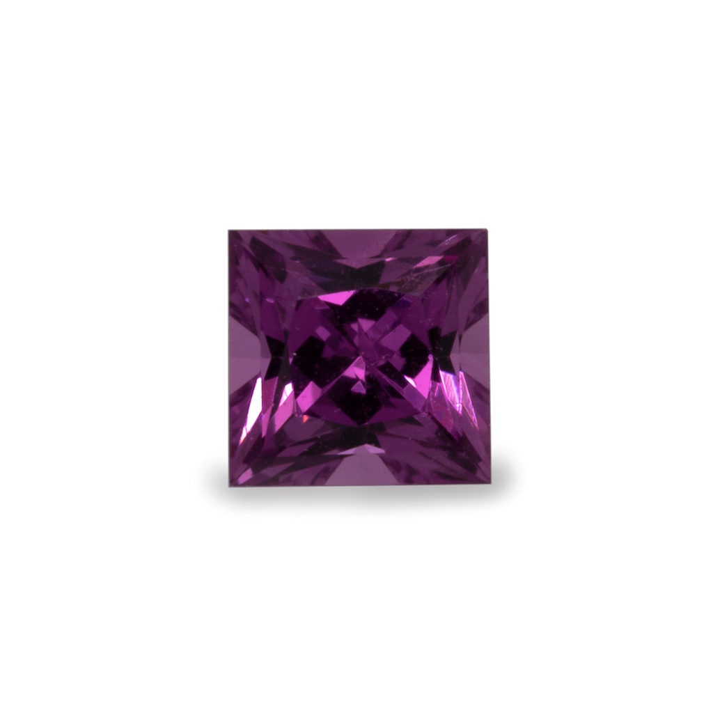 Royal Purple Garnet - purple, rectangle, 3x3 mm, 0.13-0.19 ct, No. RP27001
