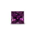 Royal Purple Garnet - purple, rectangle, 3x3 mm, 0.13-0.19 ct, No. RP27001