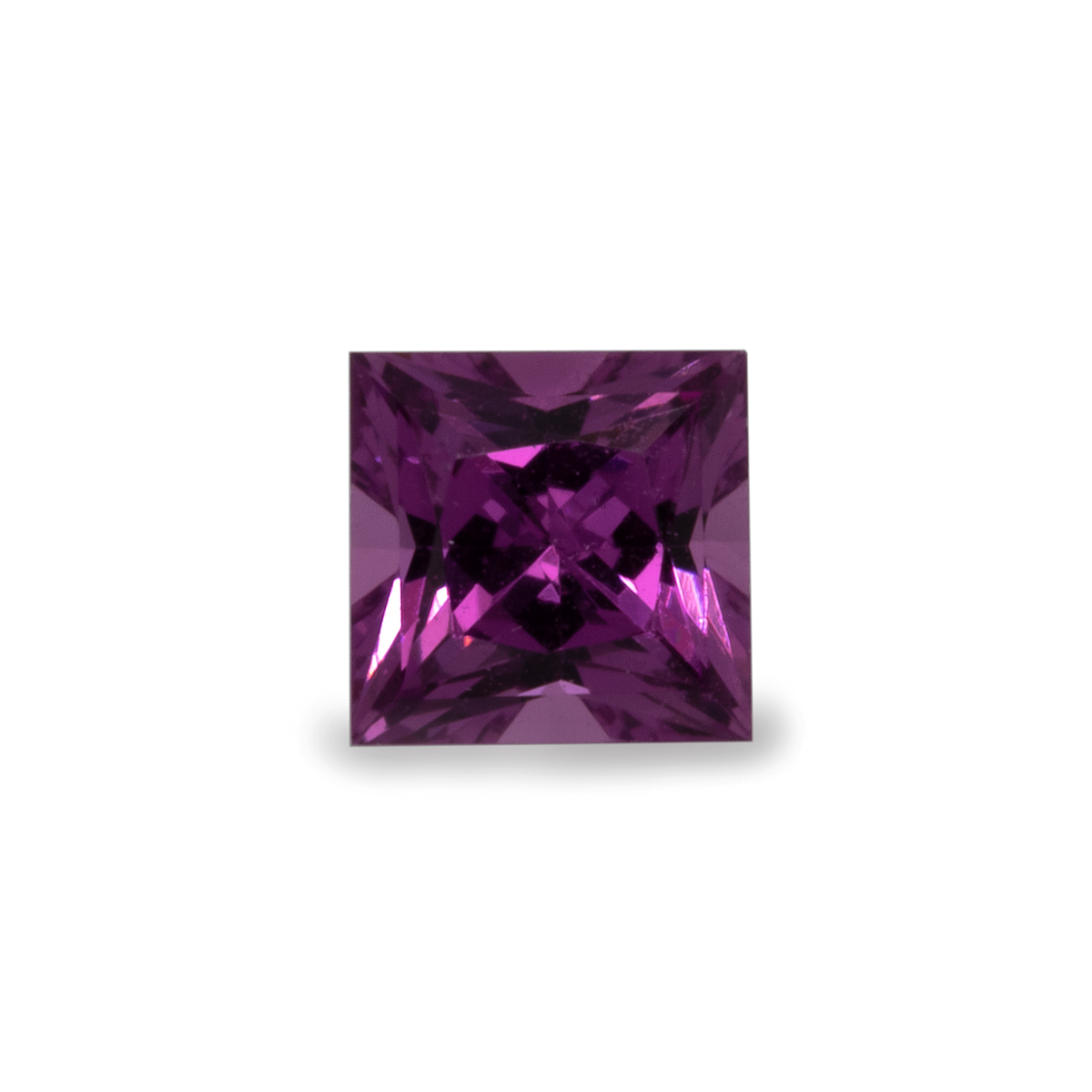 Royal Purple Garnet - purple, rectangle, 3x3 mm, 0.13-0.19 ct, No. RP27001