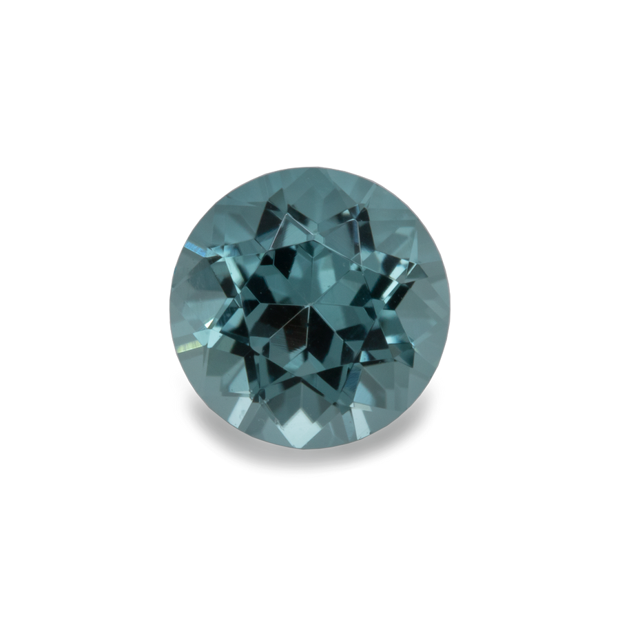 Turmalin - blau, rund, 5x5 mm, 0,46-0,47 ct, Nr. TR10118