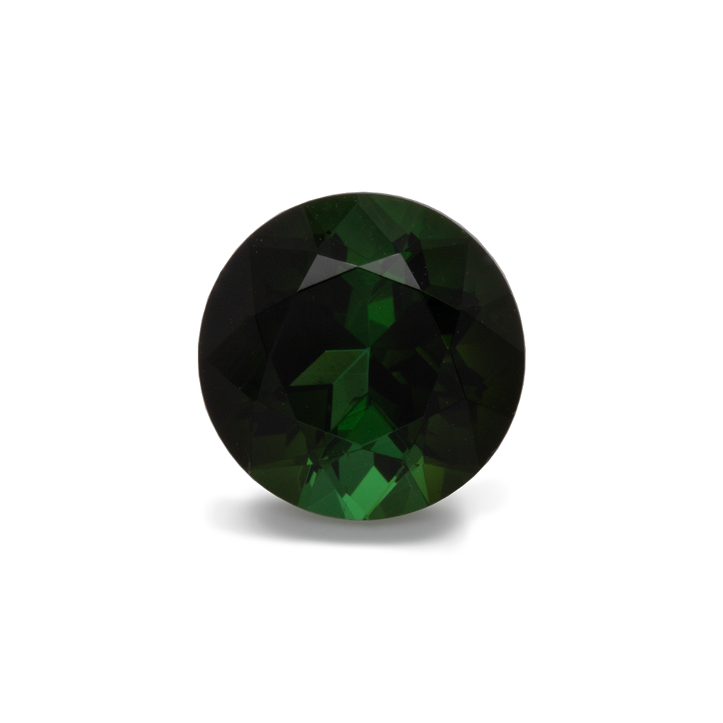 Turmalin - grün, rund, 7x7 mm, 1.39 ct, Nr. TR10148