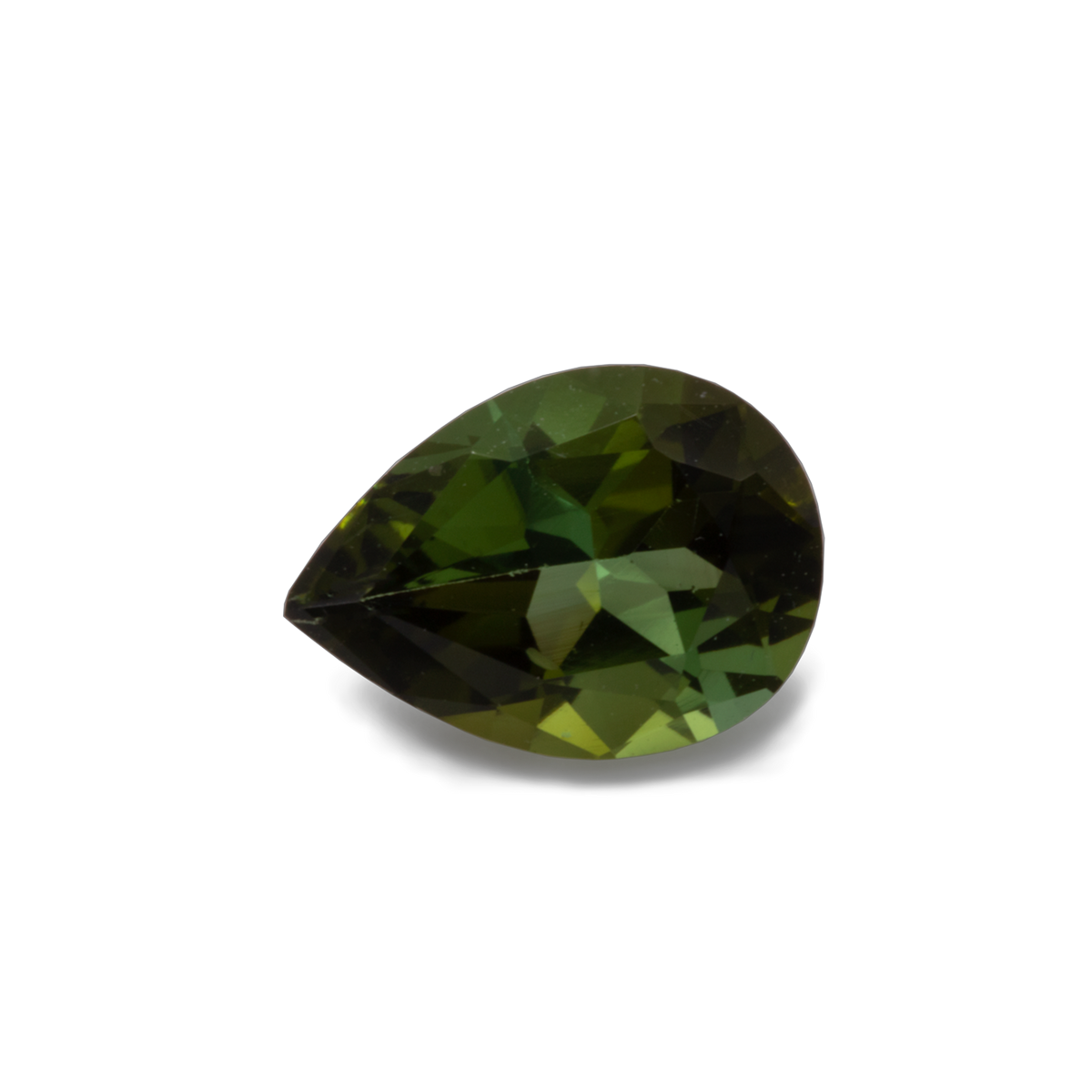 Turmalin - grün, birnform, 7x5 mm, 0,55 - 0.64 ct, Nr. TR10113