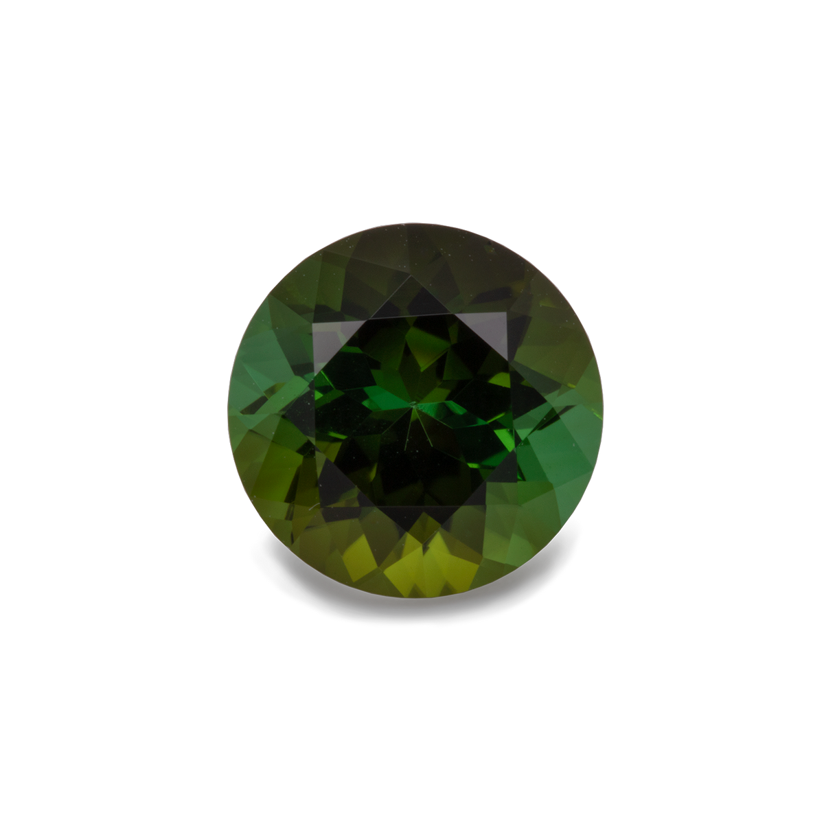Tourmaline - green, round, 8x8 mm, 1.89-2.10 ct, No. TR10151