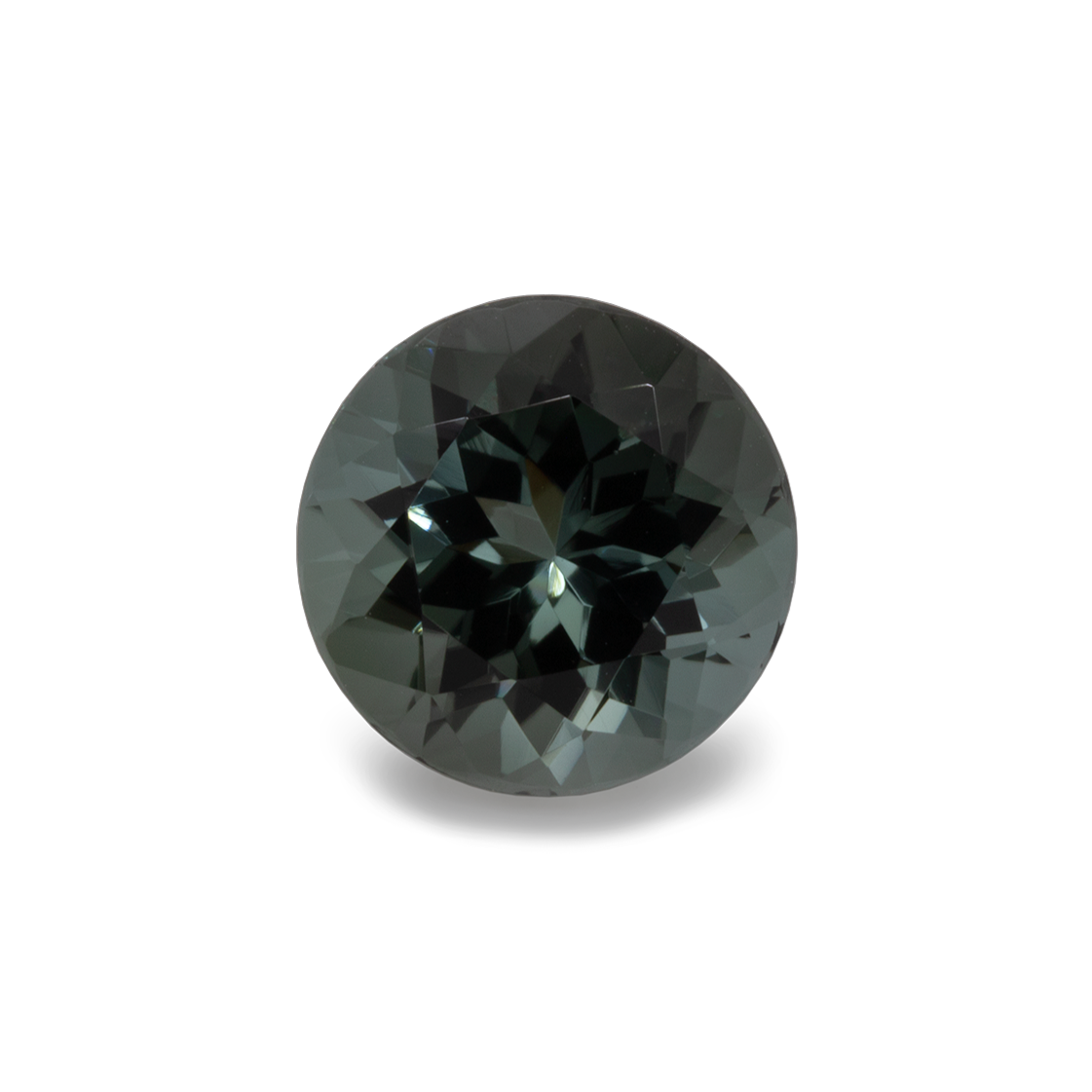 Turmalin - grau/blau, rund, 9x9 mm, 2,91 ct, Nr. TR99806